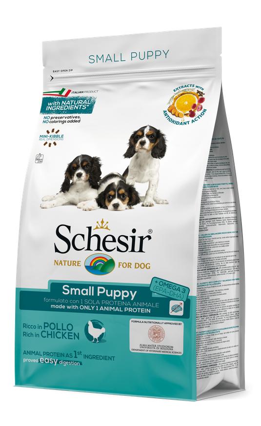 Schesir Dog Small Puppy КУРКА монопротеїновий сухий корм для цуценят міні і малих порід 2 кг (53828)